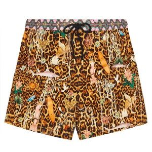 Camilla elastic waist board short in Fauna Electro